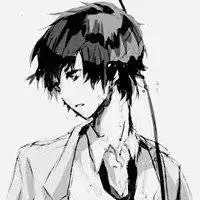 超帅动漫男头像黑白微信头像图片大全
