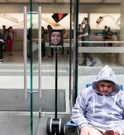 美国女子用机器人排队抢iphone6s头像显示状态
