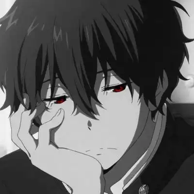 黑白丧男生漫画头像失眠曲征集
