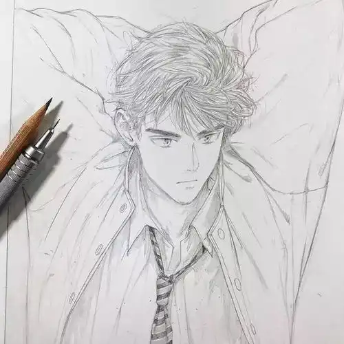 动漫手绘这样画小哥哥小姐姐真好看超爱这个画风